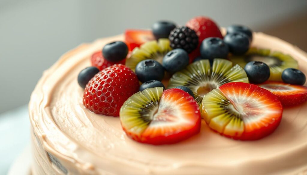 Frosting for Fruit Decorated Cake Frosting for Fruit Decorated Cake