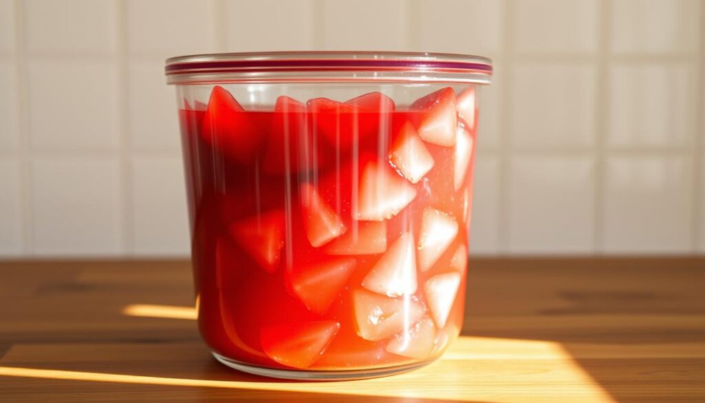 Strawberry Cake Filling Storage