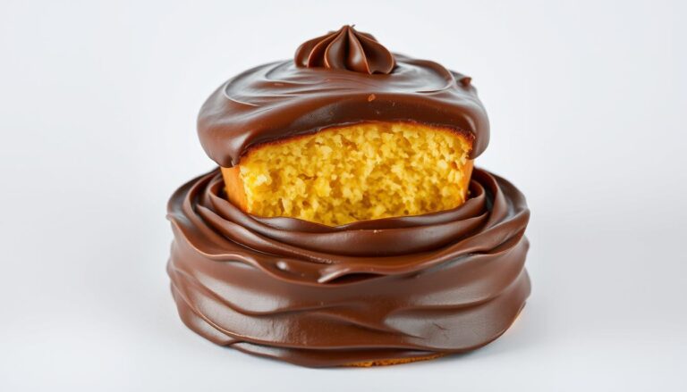 yellow cake with chocolate frosting